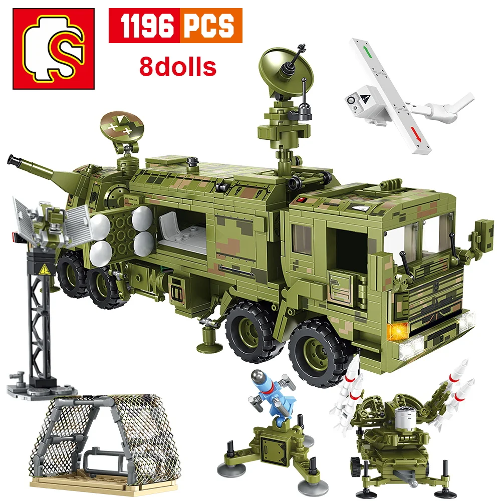 SEMBO Военная Вторая мировая война Набор строительных блоков основной боевой танк