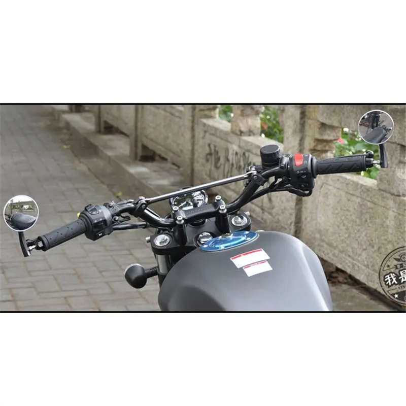 Высокое качество части зеркало заднего вида для kawasaki honda suzuki benelli vespa yamaha Harley Руль конец зеркало moto rcycle
