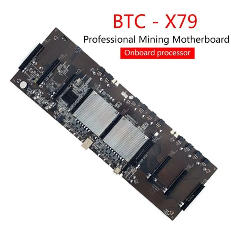 Материнская плата для майнинга с двойным процессором BTC X79 комплекта процессоров