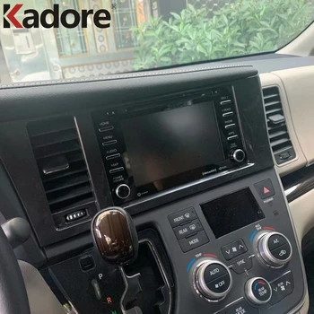 

For Toyota Sienna 2019 2020 Carbon Fiber Car Central Air Conditioning Vent Cover Trim Styling Frame Sticker Accessories LHD
