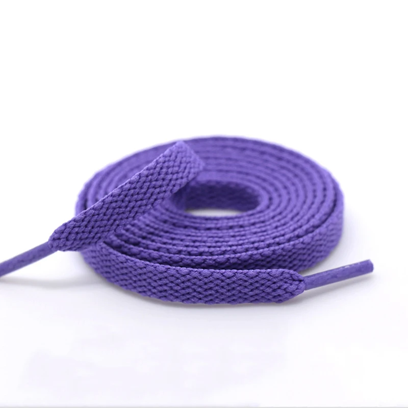 purple 2 пары толстых плоских шнурков широкая обувь шнурки унисекс шнурки для ботинок и обуви 100 см/120 см/140 см/160 см - Цвет: purple
