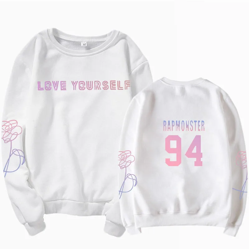 Толстовка унисекс Jung Kook 97, толстовка kpop jung kook 97, толстовка love yourself, кофта K-POP, Толстовка XL для повседневной носки - Цвет: Sweatshirt white 94