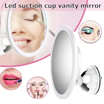 

USB Portable LED Suction Cup Makeup Mirror Fill Light Beauty Makeup Mirror Beauty Mirror With Light 10 Times Magnification