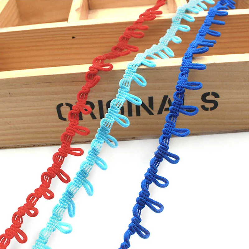 

DIY Handmade Button Loops Lace Trimming Multicolor Elastic Lace Ribbon 25 Yards Sewing Crafts Width 1.5cm Clothes Accessories