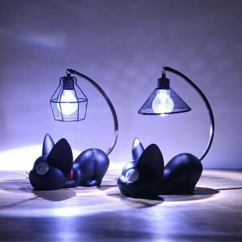 Лидер продаж 2020 настольный светодиодный ночник настольная лампа черная Jiji Cat