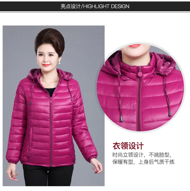 Fashion Woman Solid Color Zipper Down Cotton Parka winter brief paragraph women quilted jacket 1809