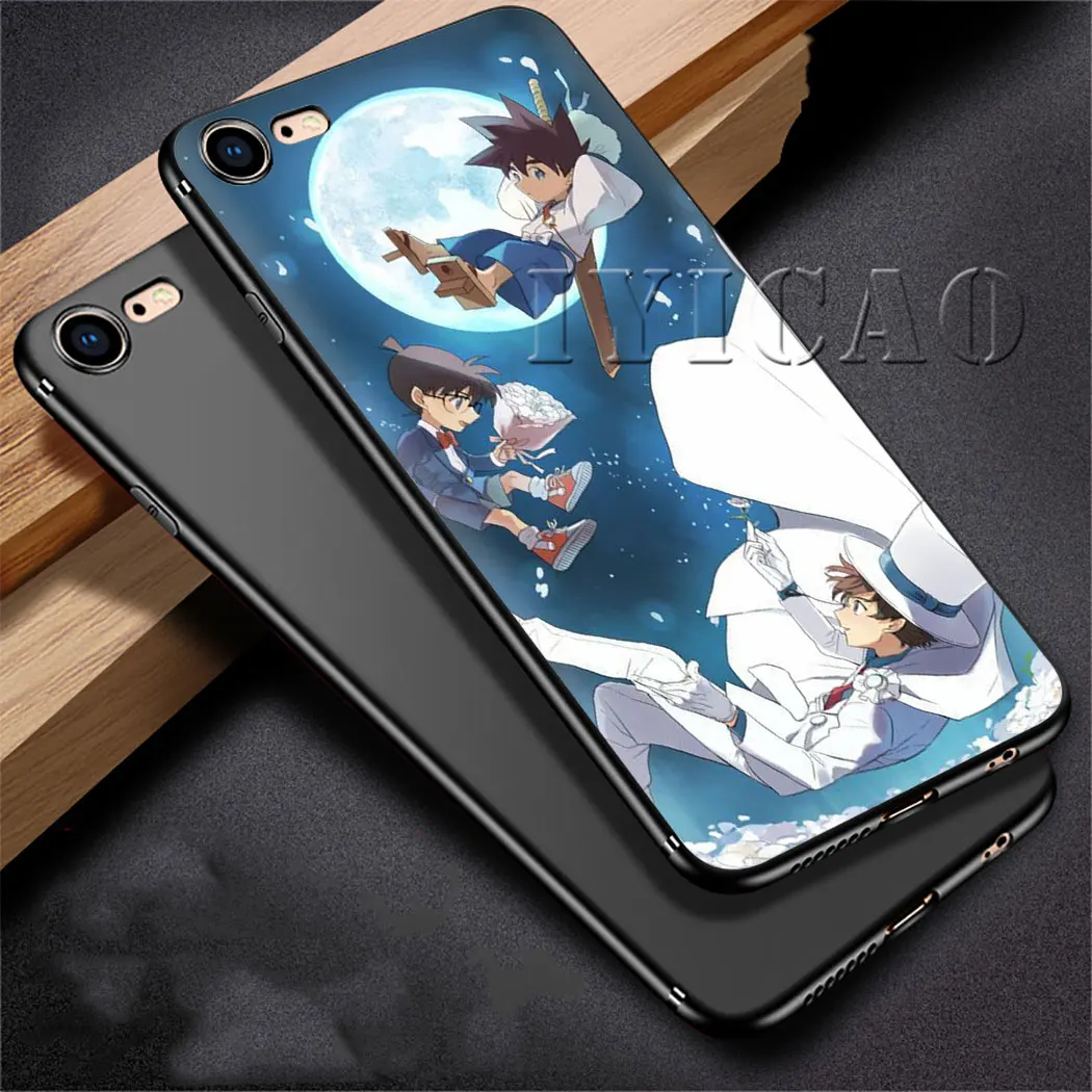 IYICAO Аниме Детектив Конан Мягкий силиконовый чехол для телефона для iPhone 5 6 S 6 7 8 Plus X XS XR XS Max чехол