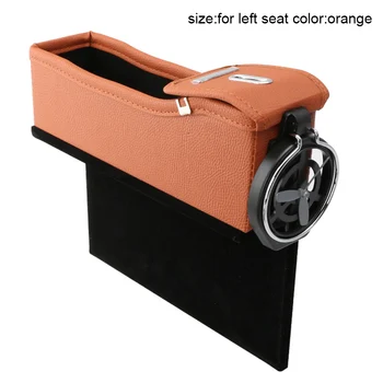 

Car Seat Pocket Multifunctional Box Organizer Leak-Proof Storage Bag with Drinks Holder C44