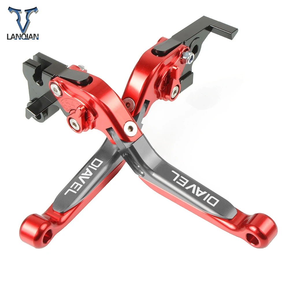 

Motorcycle Accessories CNC Adjustable Brake Clutch Levers With LOGO For DUCATI DIAVEL 2016