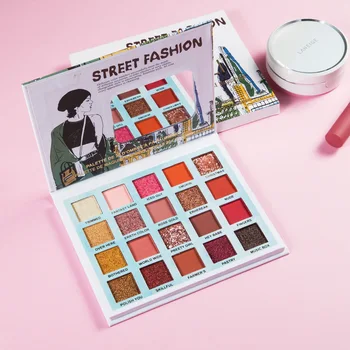

Street Fashion Beauty Glazed 20 Color Eye Shadow Makeup Palette Eyeshadow Highly Pigmented Bright Glitter Shades Matte Shimmer