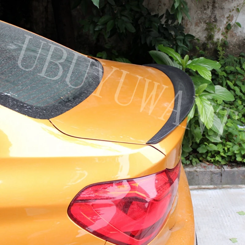 

High Quality Carbon Fiber Exterior Rear Trunk Spoiler Tail Wing Decoration For BMW 1 Series F52 Sedan 2017 2018 2019 P Style