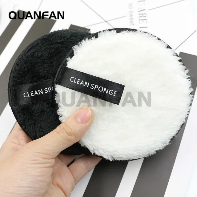 

Mining Yuan Bao Lazy Water Remover Puff Fiber Suede Double-Sided Cleansing Flutter Cleaning Repeated Use Facial Cleaning Puff