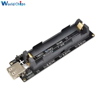 

diymore 18650 Battery Shield V3 For Raspberry Pi WEMOS For Arduino Micro USB Type-A USB Output Diy Kit