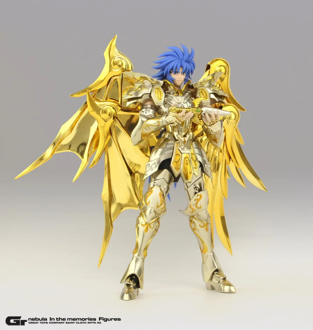 В наличии большие игрушки Gemini Saga soul of gold Divine armor Saint Seiya Myth Cloth EX SOG экшн-фигурка с