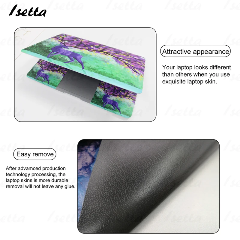 Наклейка для ноутбука с цветочным узором, 10, 12, 13, 14, 15, 17 дюймов, наклейка для ноутбука, защитная наклейка для ноутбука