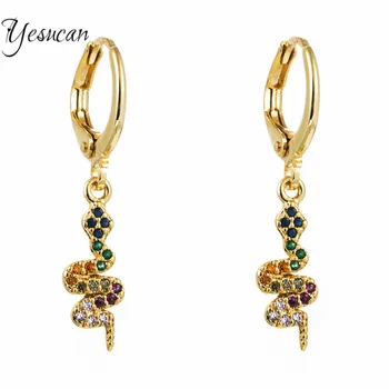 

INS Cute Snake Shape Hook Earrings for Women Sexy Party Personality Geometric Piercing Stud Earrings Trendy Ear Jewelry Bijoux