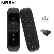 W2 Fly Air fare kablosuz klavye fare 2.4G ses uzaktan kumanda Mini uzaktan kumanda akıllı android tv kutusu Mini Pc VS W1 i8