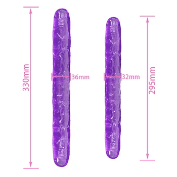 Long Double Ended Dildo Realistic Penis Flexible Dick Sexy Goods Sex Toys for Adults 18 Women Lesbian Couples Vagina Anal Shop 2