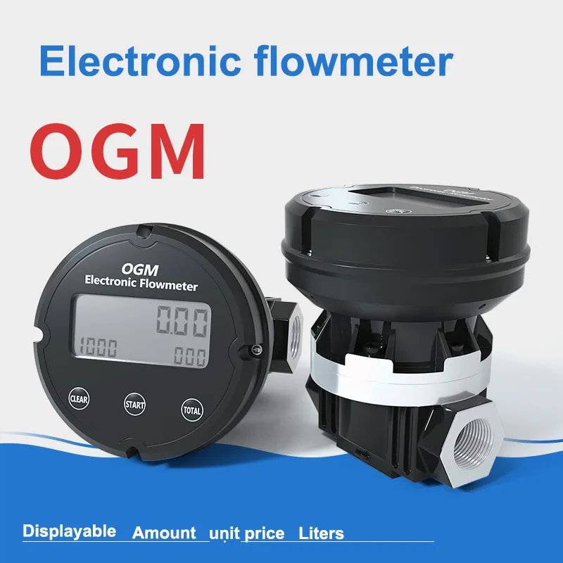 Flowmeter High Precision Ogm Electronic Gear Diesel Digital Fuel Gauge