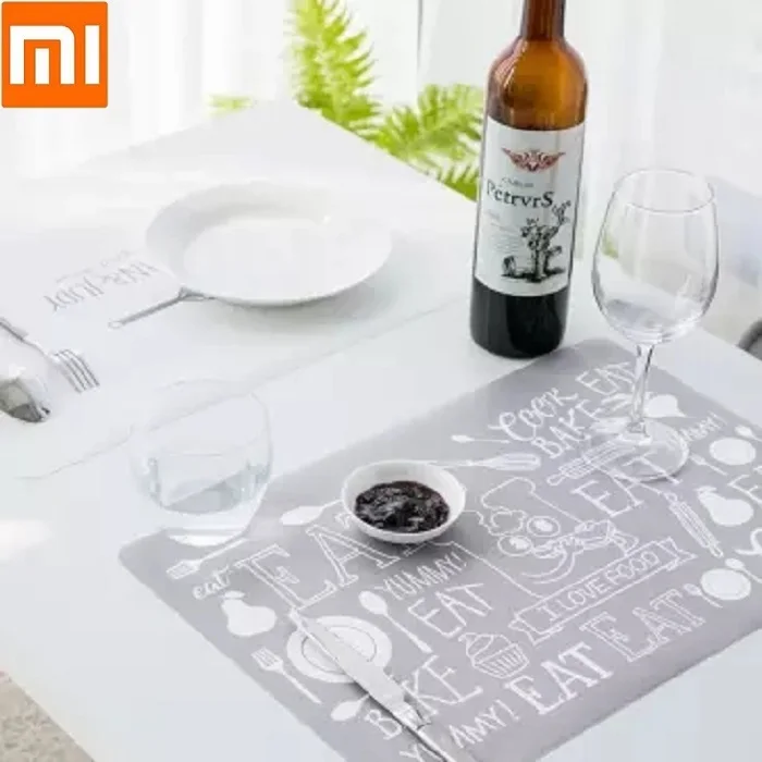 Xiaomi нескользящий коврик Водонепроницаемый Мягкий Обеденный стол коврик PP пластик теплоизолированная Посуда Чаша колодки кухонные аксессуары