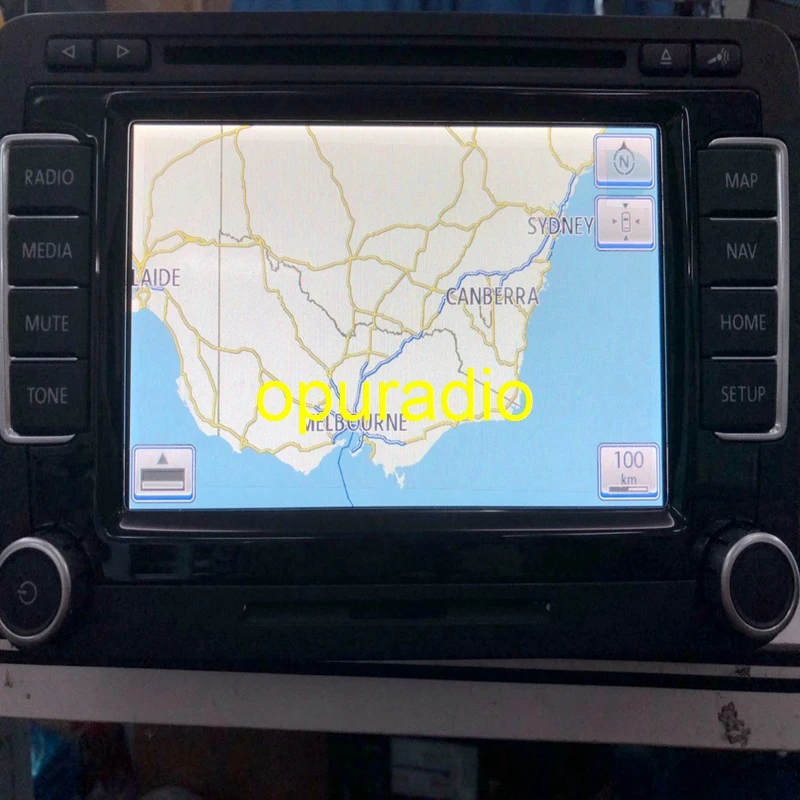 RNS510 led radio with Australia map