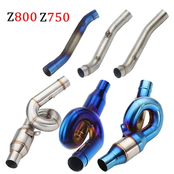 

Motorcycle Exhaust For kawasaki Z750 Z800 Z 750 Z 800 middle pipe Connect Pipe Muffler Escap link pipe middle section adapter