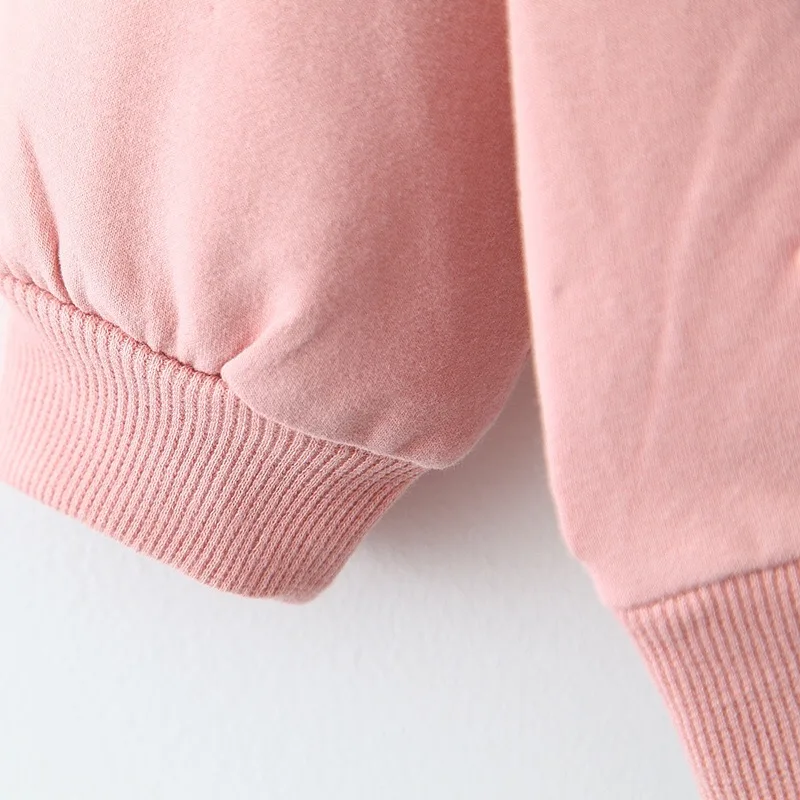 Roupas do Bebê Primavera Outono Bebê Meninas Sweatshirts Algodão Dot Manga Comprida Hoodies Menina Camiseta Crianças Moletom 13 Agasalhos e moletons