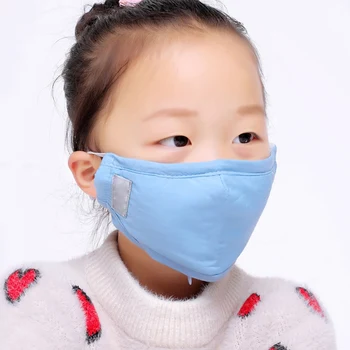

Child Face Mask Anti PM2.5 Dustproof Pollution Cotton Mask with Earloop Washable Respirator Masks Random Color
