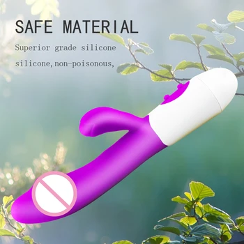 Mute Dildo Rabbit Vibrator Massager Dual Vibration G-spot Silicone  Vagina Clitoris Stimulator Erotic Sex Toy for Women Sexo 5