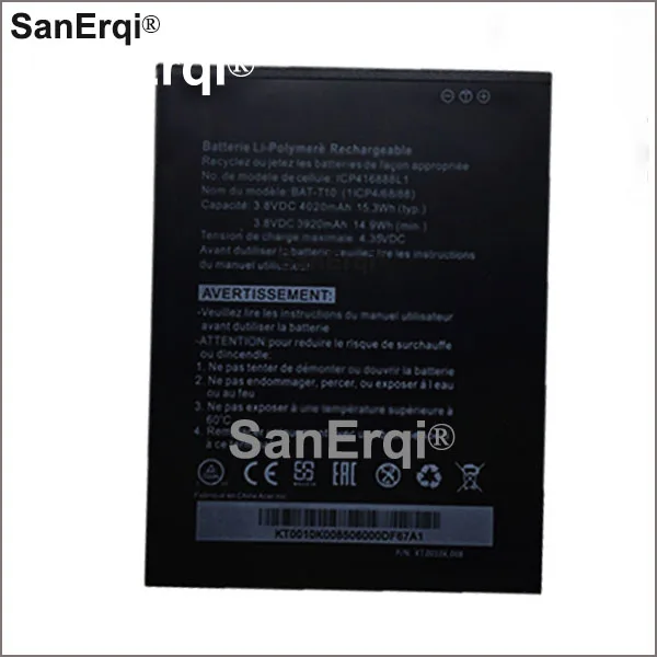 BAT-T10 (1ICP4/68/88) Battery For Acer S59 battery 4200mah with Tracking Number Trackable | Мобильные телефоны и