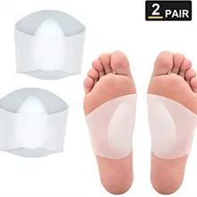 Ефер 2 шт. в упаковке, силиконовые гелевые ортопедические стельки арки Поддержка ортопедическая прокладка мягкий гелеобразный Чехол рукава для летних босоножек