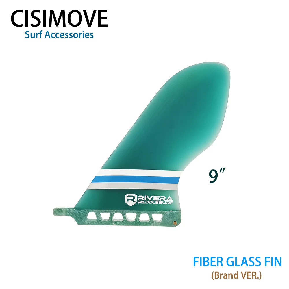 CISIMOVE HIGH CLASS graphic fiberglass single fin for long board surfboard SUP board - Цвет: green