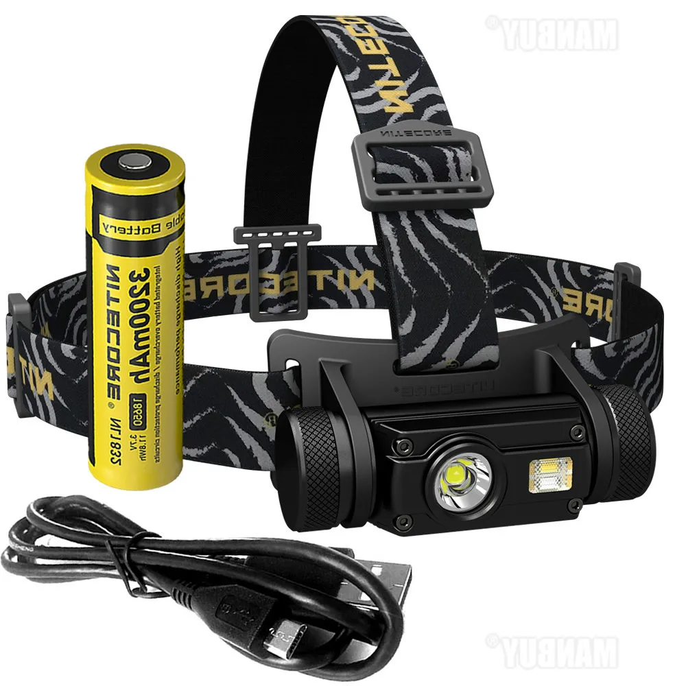 2020 NITECORE HC65 18650 Rechargeable Battery Headlamp 1000LM CREE XML2 U2 LED Headlight Waterproof Camping Travel Free Shipping