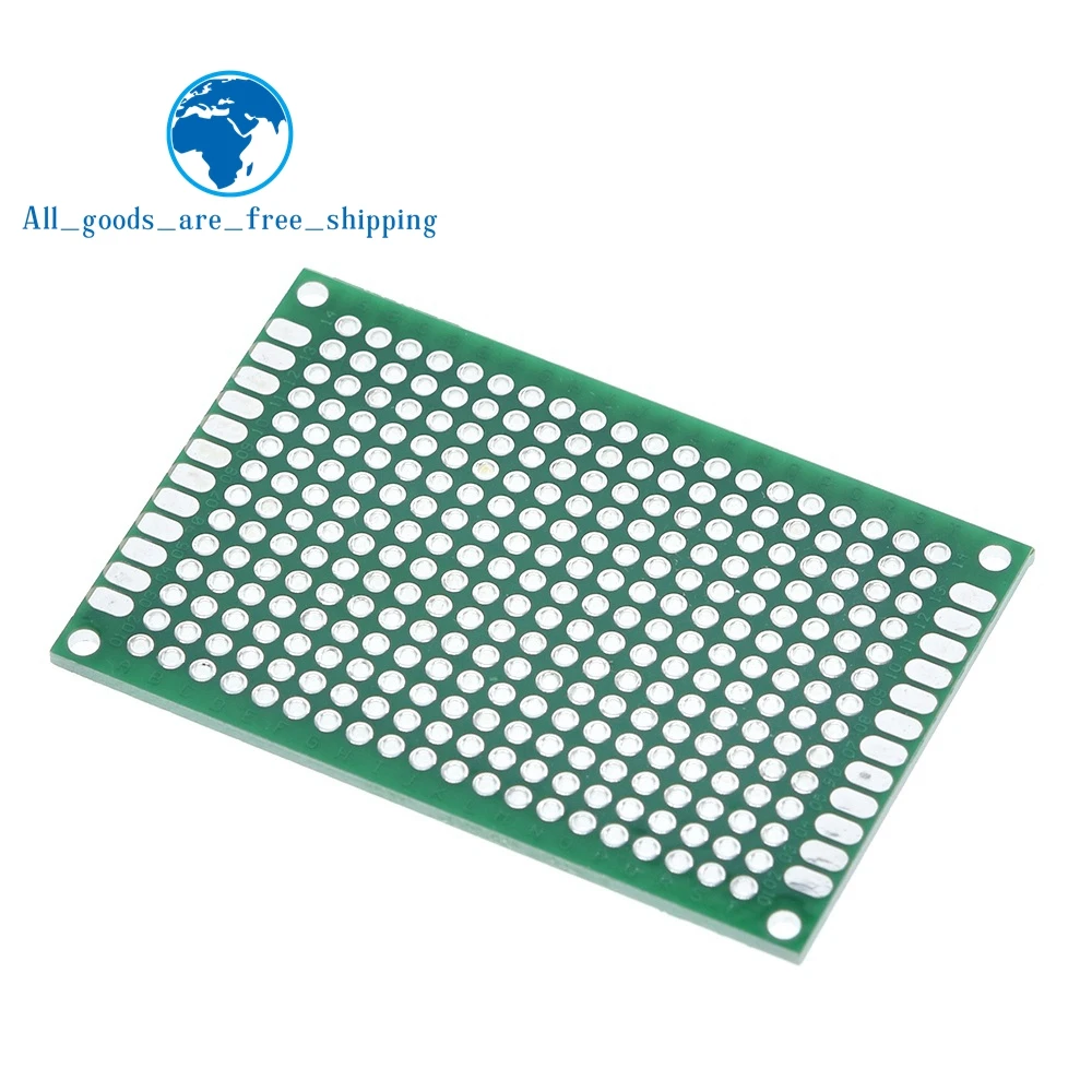 Universal PCB Circuit Board Doppelseiten Prototyping für DIY Löten Elektronische Experimente 4 x 6 cm 10 Stücke