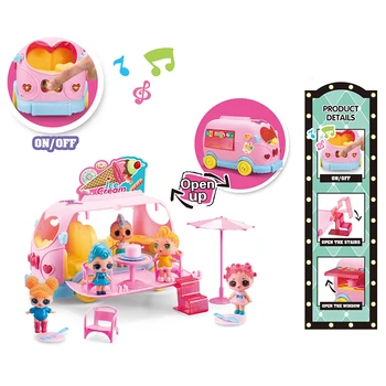 

LOL Surprise Doll Toy Ice Cream Music Car Cute Airplane Girl's Amusement Park For Children Birthday Gifts