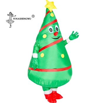 

Hot Christmas Cartoon Doll Costume Anime Inflatable Santa Claus Dress Up Props Funny Mascot Inflatable Christmas Tree Clothes
