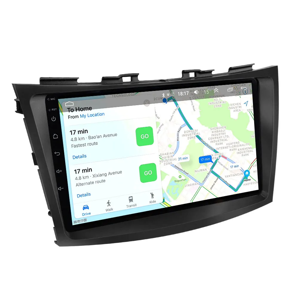 EKIY 9 ''ips Android 9,0 автомобильный радио мультимедиа Авто плеер для Suzuki Swift 2010- gps навигация Navi головное устройство 4G No 2 Din