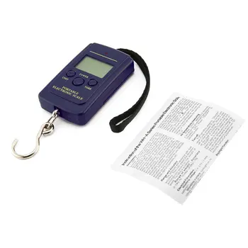 

Digitale Weegschalen Belasting 40 kg LCD Mini Portable Pocket Weging Vissen Schaal Elektronische Opknoping Balance DROPSHIPPING
