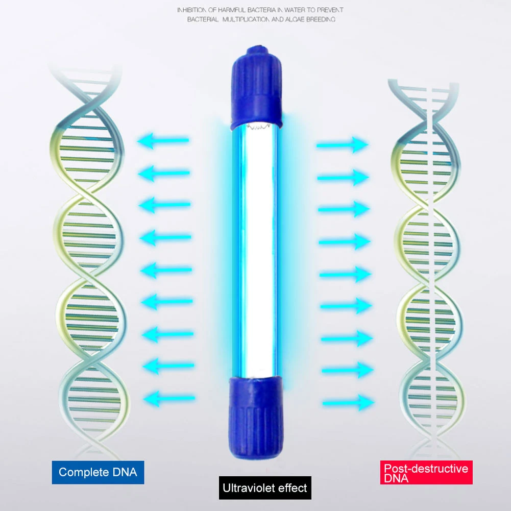 5/7/9/11/13 Вт ультрафиолетовая дезинфекционная лампа стерилизация воды свет для аквариума JS22