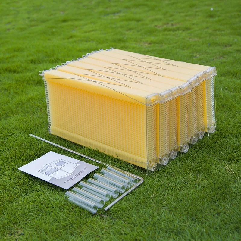 

7pcs/pack Automatic Honey Bee Hive Plastic Honeycombs Honey Combs Beehive Frames for Beekeeping Tools Hive Garden Auto Bee Nest
