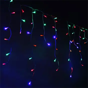 

99/205LED Icicle Curtain Fairy Light Indoor/Outdoor Window Christmas Wedding