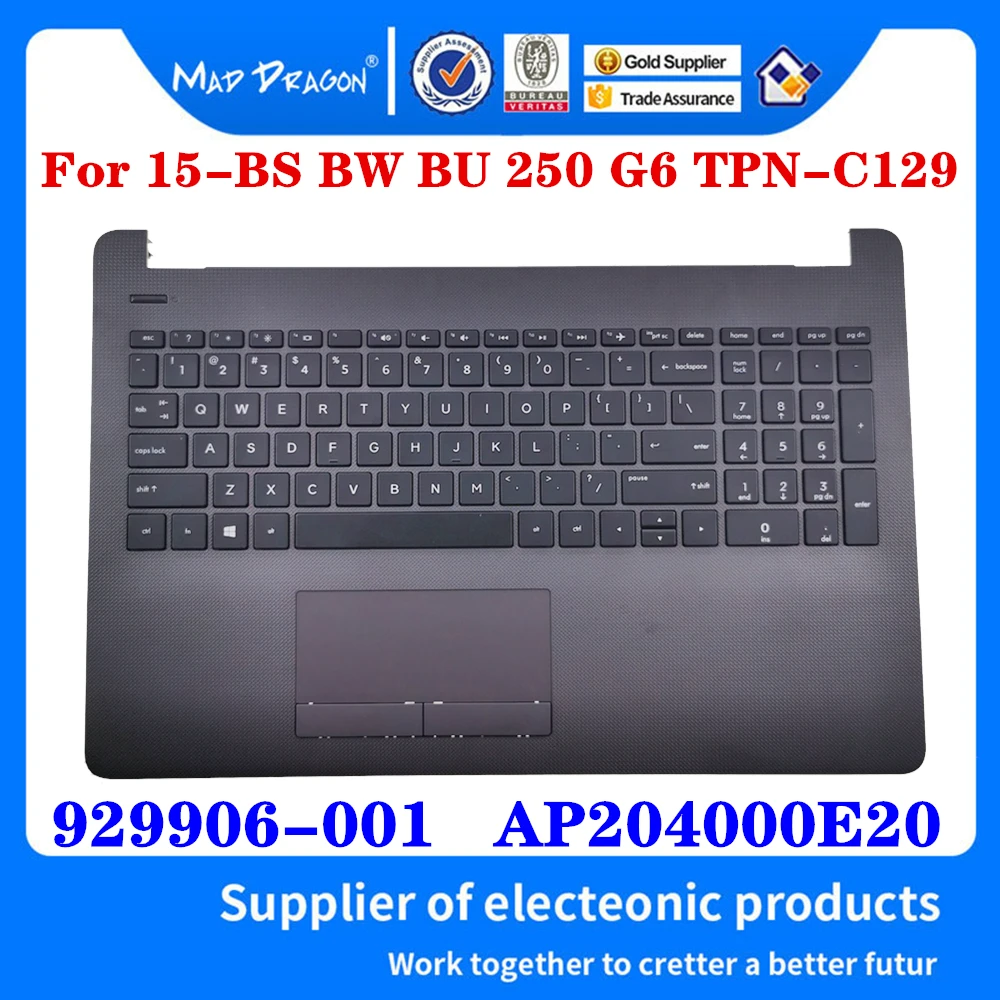 Новая клавиатура C shell с клавиатурой Touc hp ad верхний чехол для телефона HP 15 BS BW BU 250 G6