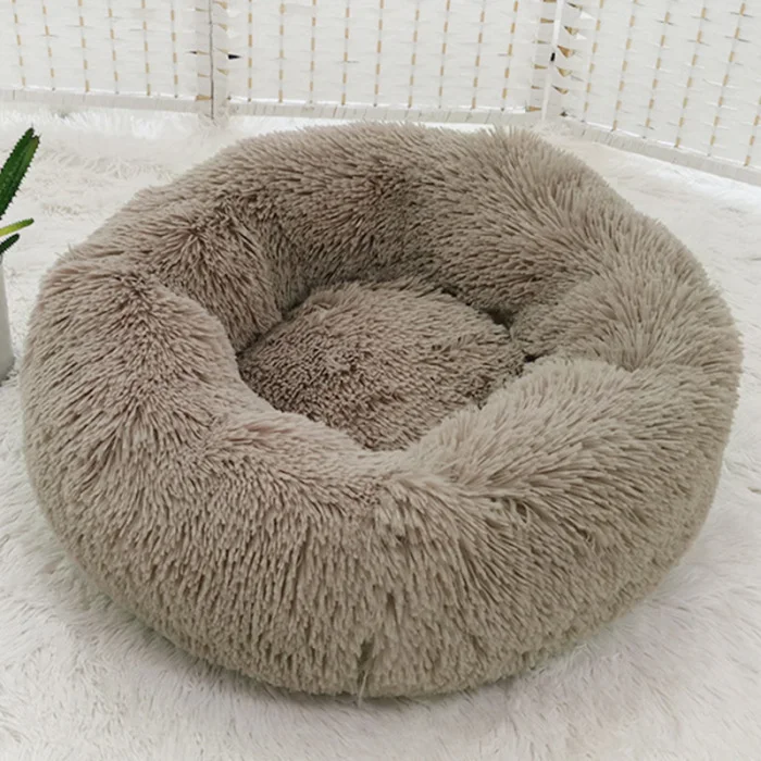 Pet плюшевый пончик Cuddler кошки кровать теплый мягкий утолщенный коврик для собак и щенков Подушка TT-best