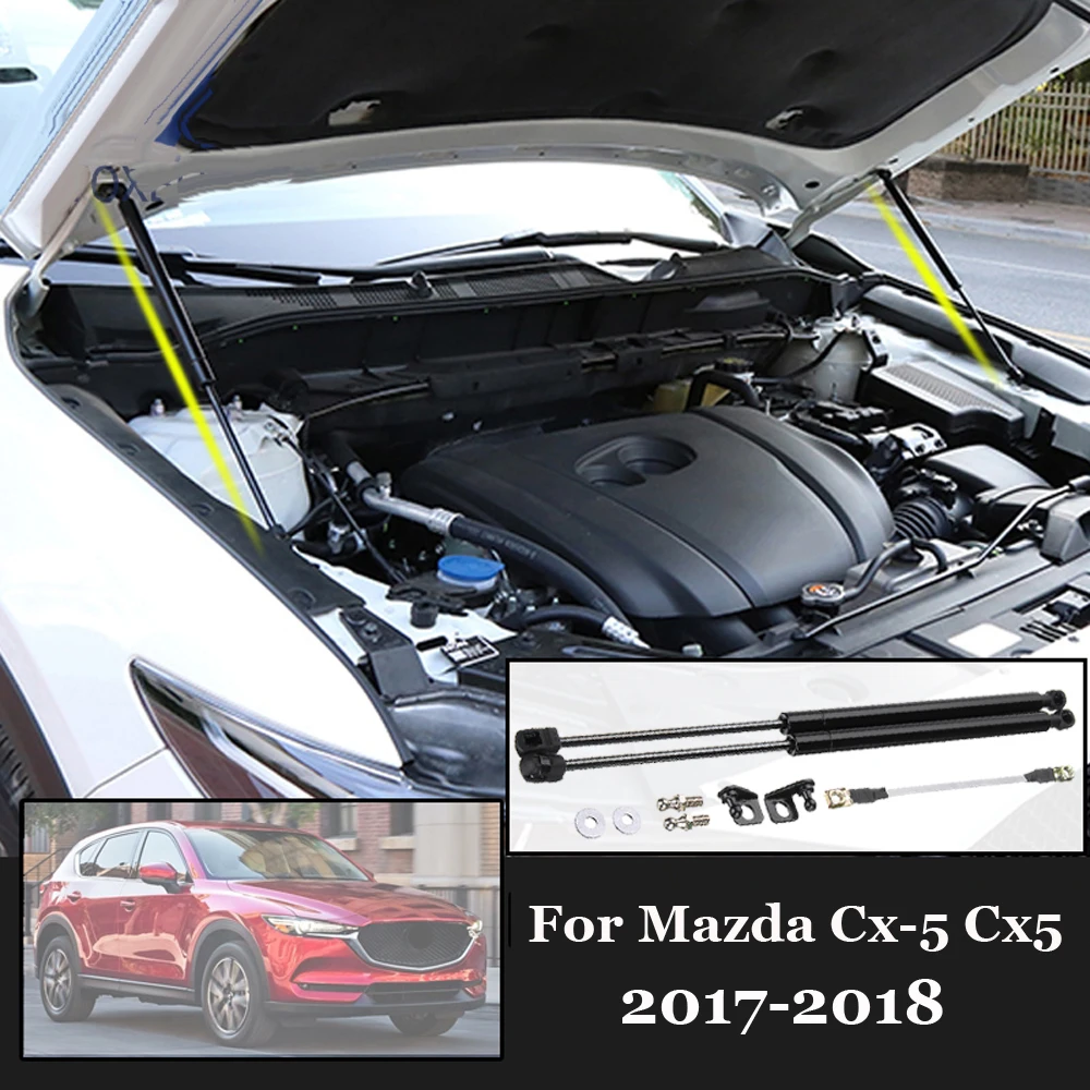 Engine Cover Hydraulic Hood Rod Strut Spring Black For Mazda Cx-5 Cx5 Useful Hot Sale