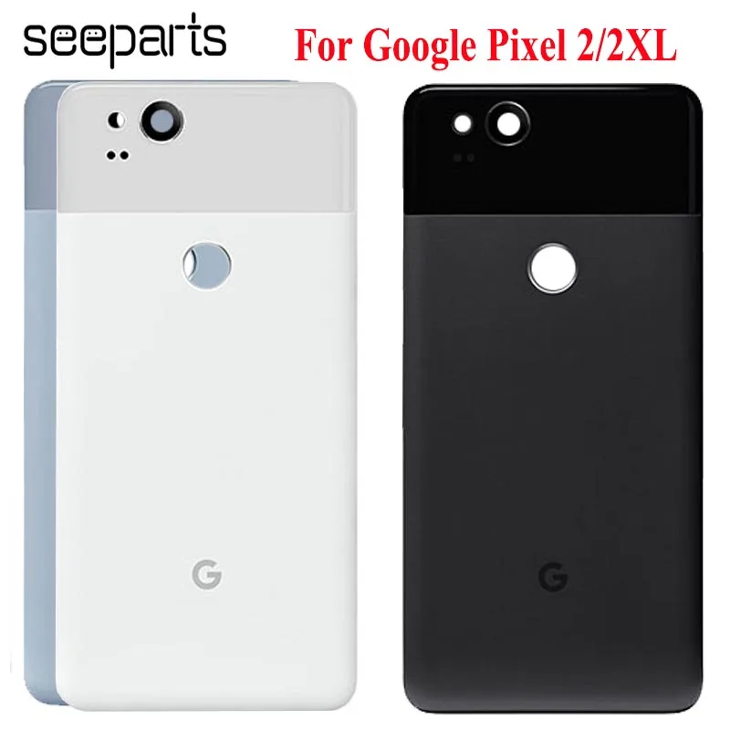 

For 6.0" Google Pixel 2 XL Battery Cover Door Back Housing Rear Case For 5.0" Google Pixel 2 Battery Door Replacement Parts
