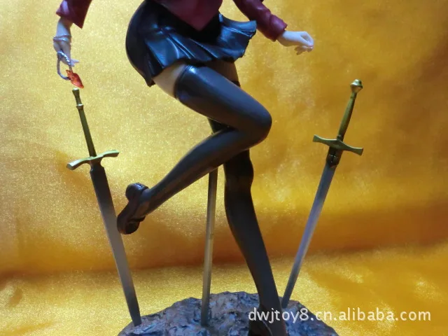 Экшн фигурка из ПВХ Fate stay Night FGO Zero WAVE Tohsaka Rin Ishtar в красном платье сексуальная