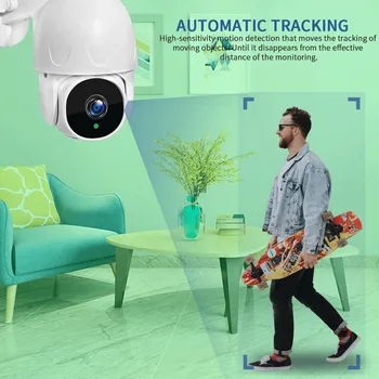 

Auto-Tracking 1080P PTZ Speed Dome Wifi Camera Outdoor 2MP Camera Wireless Camera Home Surveillance IP Camera