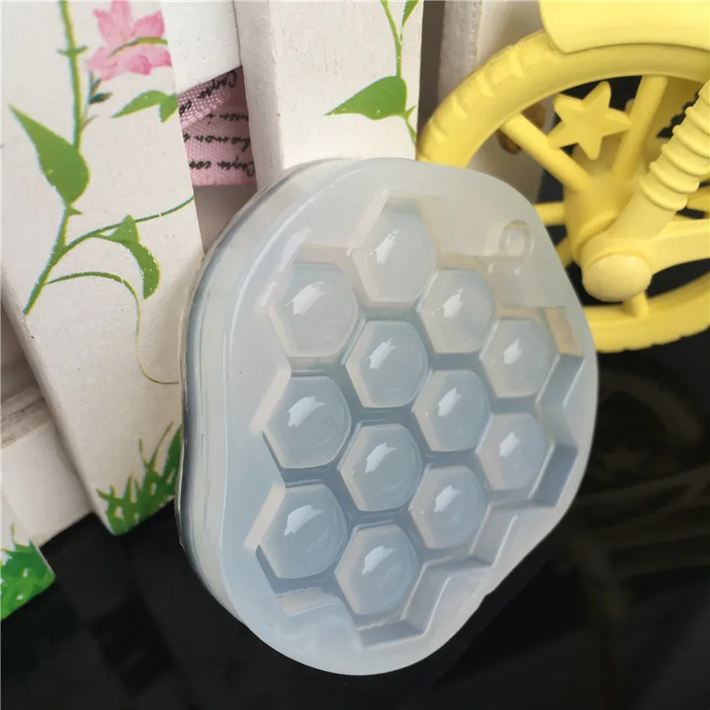 1pcs kitchen DIY handmade honeycomb type silicone mold fondant cake chocolate soap candy biscuit sugar mold 3