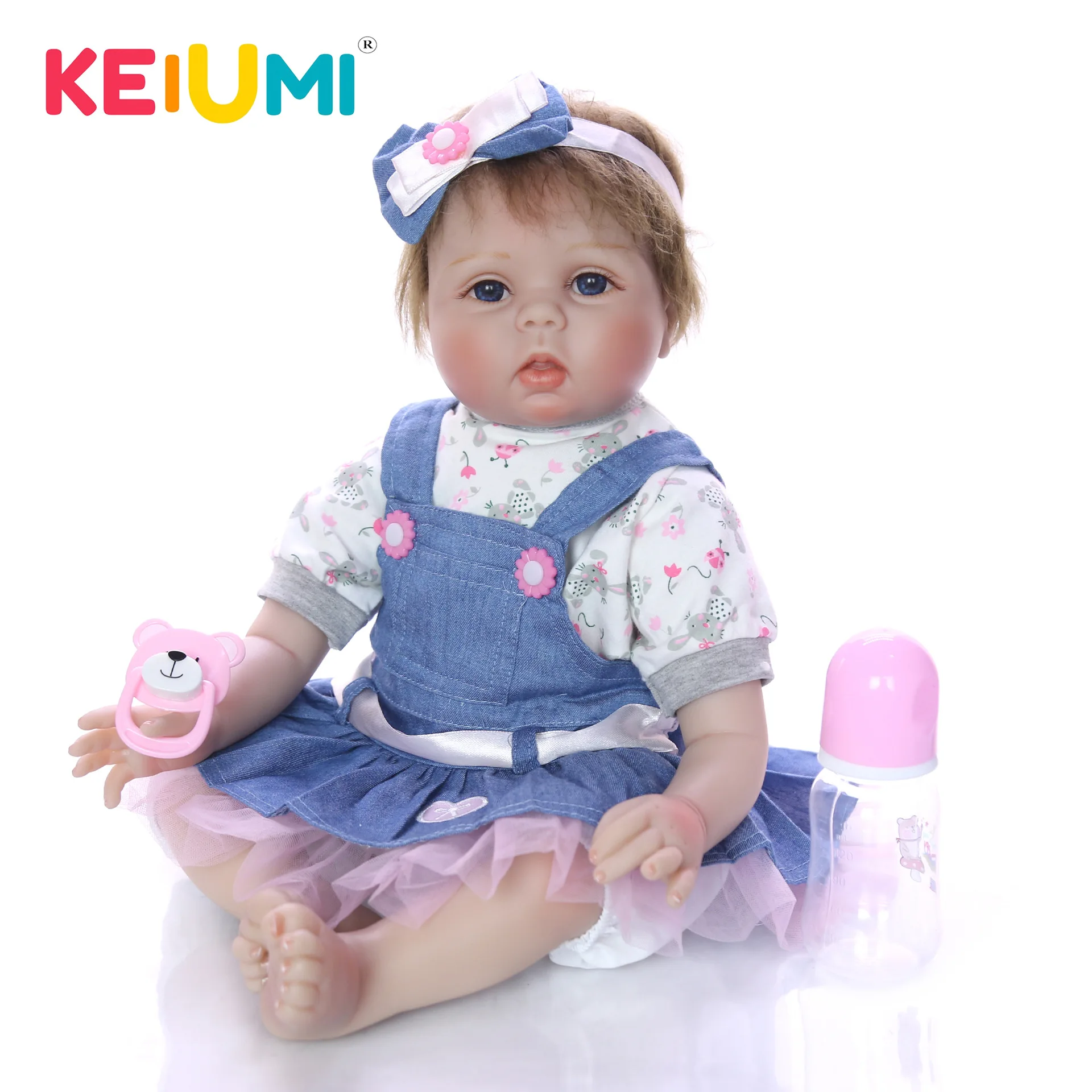  Keiumi Hot Selling 55cm Reborn Baby Doll Model Baby Doll Reborn Baby Doll