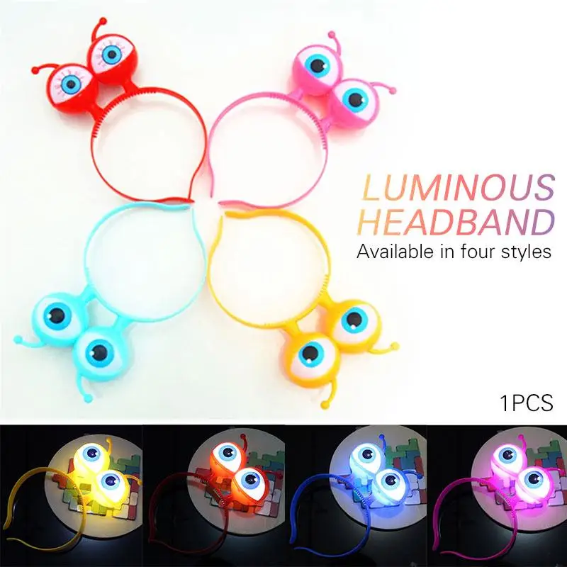 Повязка на голову глаз Хэллоуин светящийся подарок повязка для волос красивый